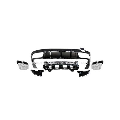 Rear Diffuser With Exhaust Tips