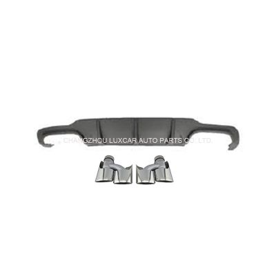 Rear Diffuser With Exhaust Tips