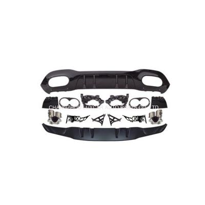 Rear Diffuser With Exhaust Tips