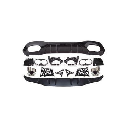 Rear Diffuser With Exhaust Tips