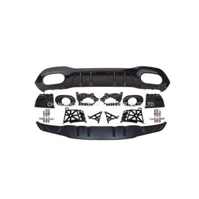 Rear Diffuser With Exhaust Tips