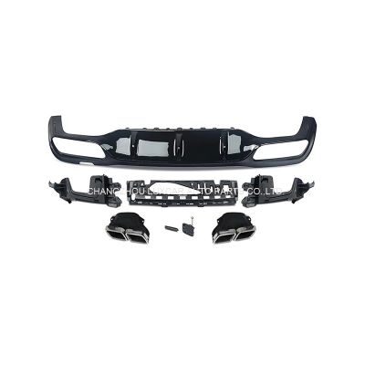 Rear Diffuser With Exhaust Tips