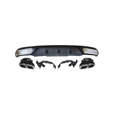 Rear Diffuser With Exhaust Tips
