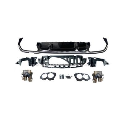 Rear Diffuser With Exhaust Tips