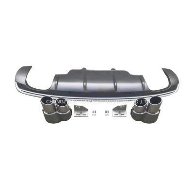 Rear Diffuser With Exhaust Tips