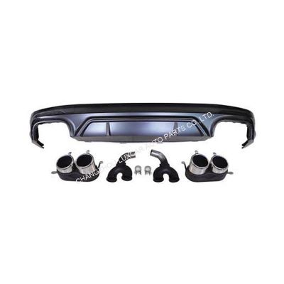 Rear Diffuser With Exhaust Tips