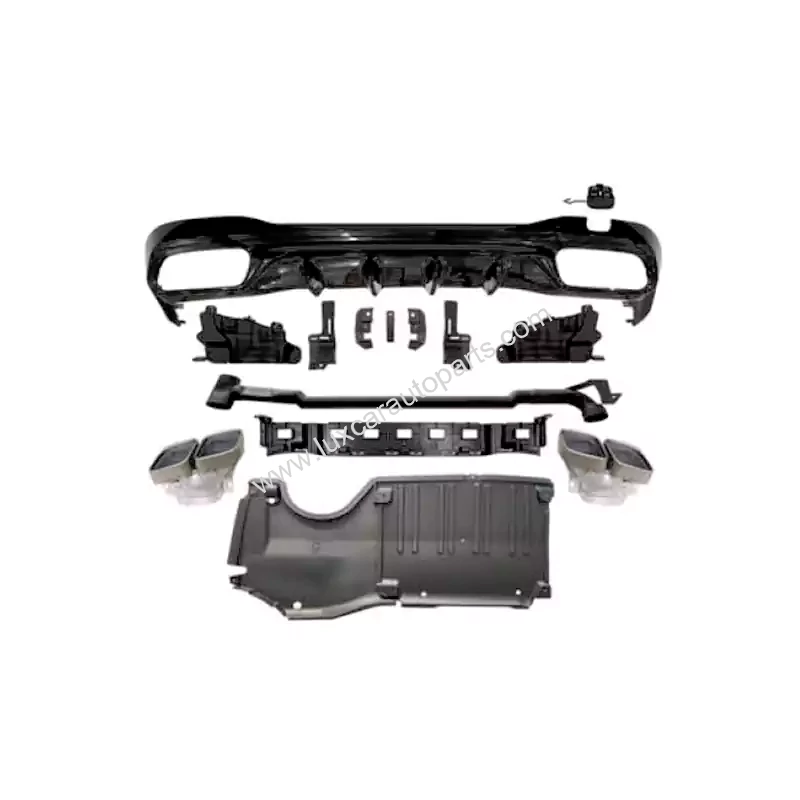 c-class-w206-c63-rear-diffuser-exhaust-tips