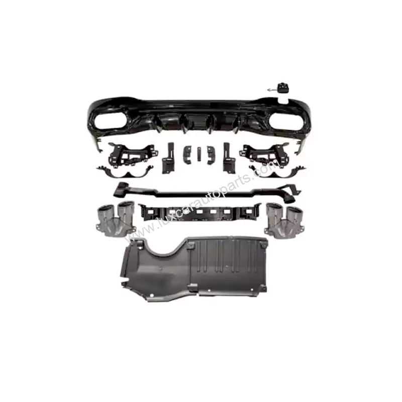 c-class-w206-c43-rear-diffuser-exhaust-tips