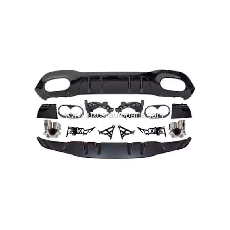 Mercedes A-Class A45 Rear Diffuser With Exhaust Tips (Fit For AMG Line) (Hatchba