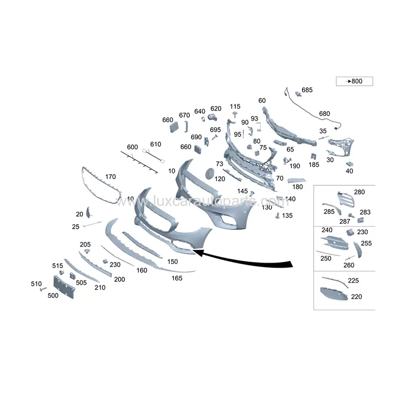 benz-e-class-w213-oe-front-bumper