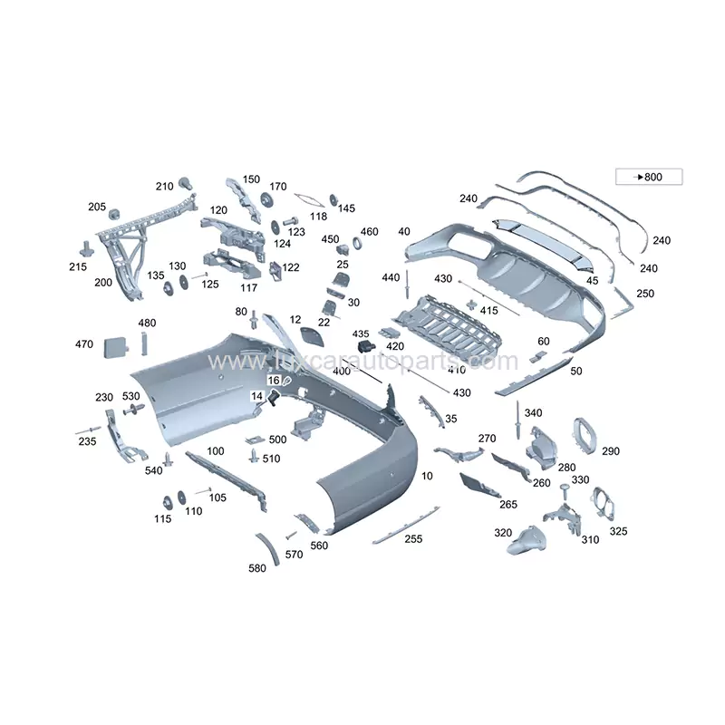 benz-e-class-w213-amg-oe-rear-bumper