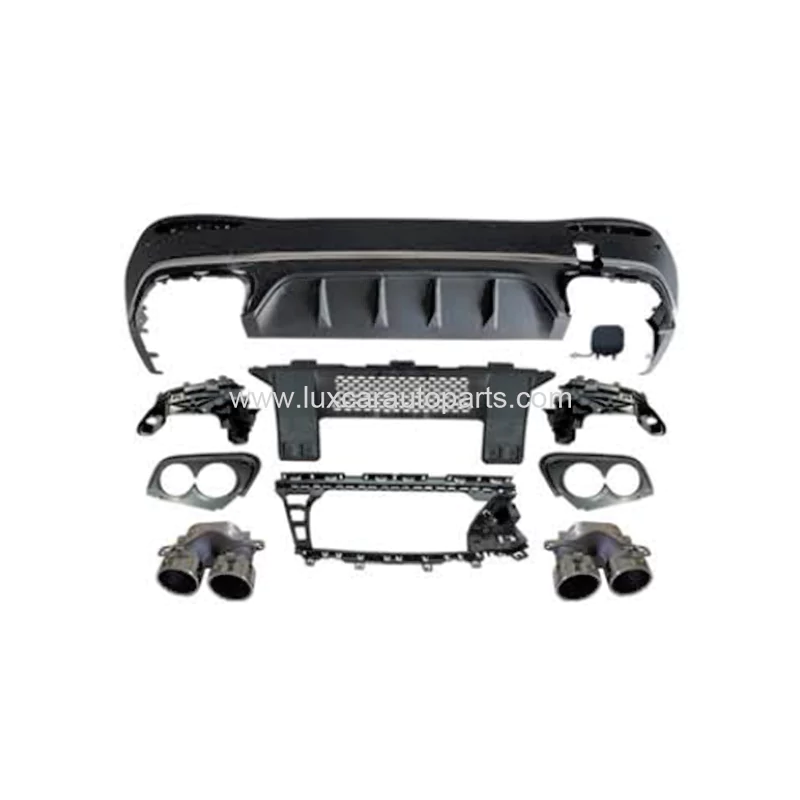 Mercedes GLC 43 AMG Rear Diffuser With Exhaust Tips