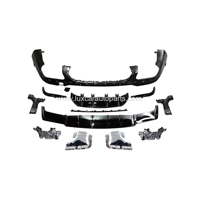 Mercedes 2020-2022 GLC 63 Rear Diffuser With Exhaust Tips (Fir For AMG Line)