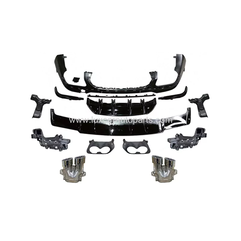 Mercedes 2020-2022 GLC 43 Rear Diffuser With Exhaust Tips (Fir For AMG Line)