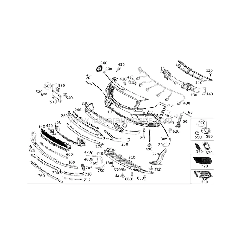 mercedes-benz-gla-x156-oe-front-bumper