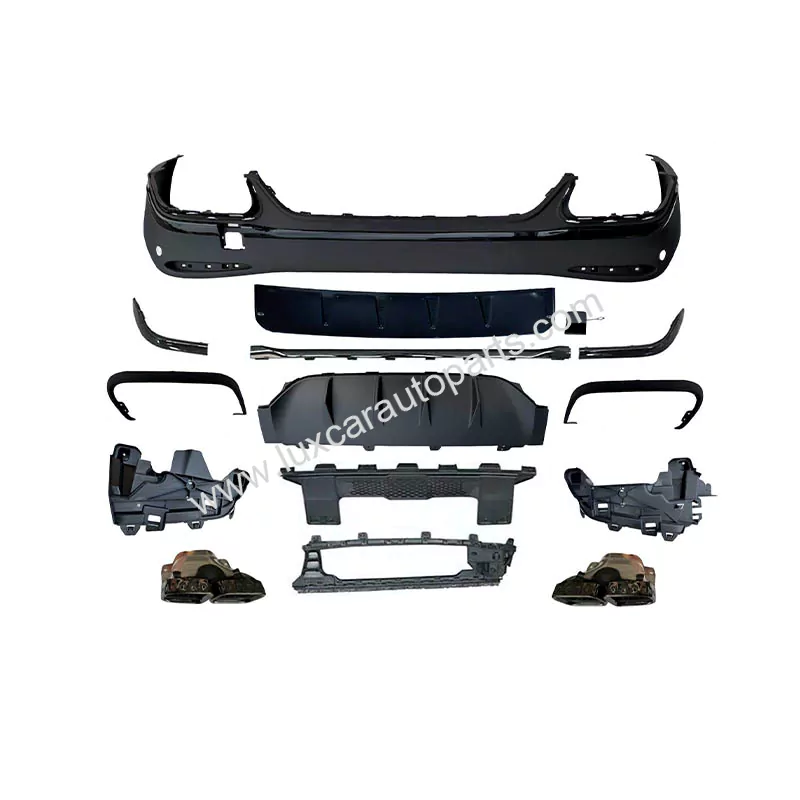 Mercedes GLC 63 Coupe C254 AMG Rear Diffuser With Exhaust Tips