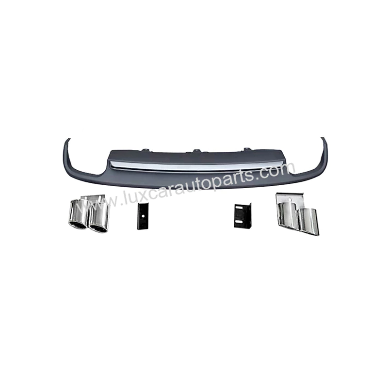 Audi 2009-2012 A4 To S4 Rear Diffuser with Exhaust Tips