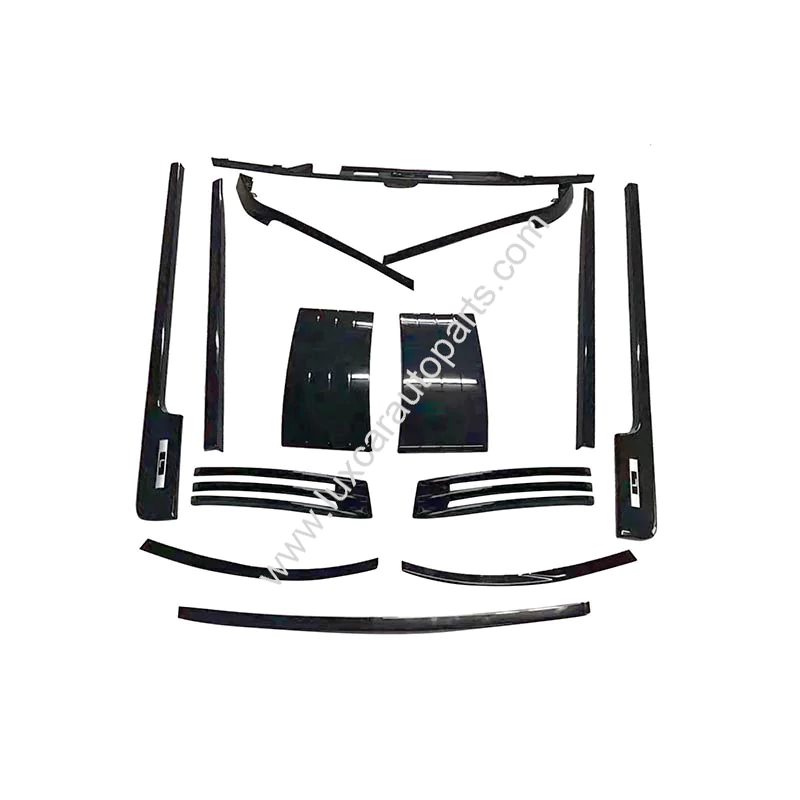 Range Rover Vogue 2018-2022 Full Exterior Body Molding Trim Kit (Black Pack Look
