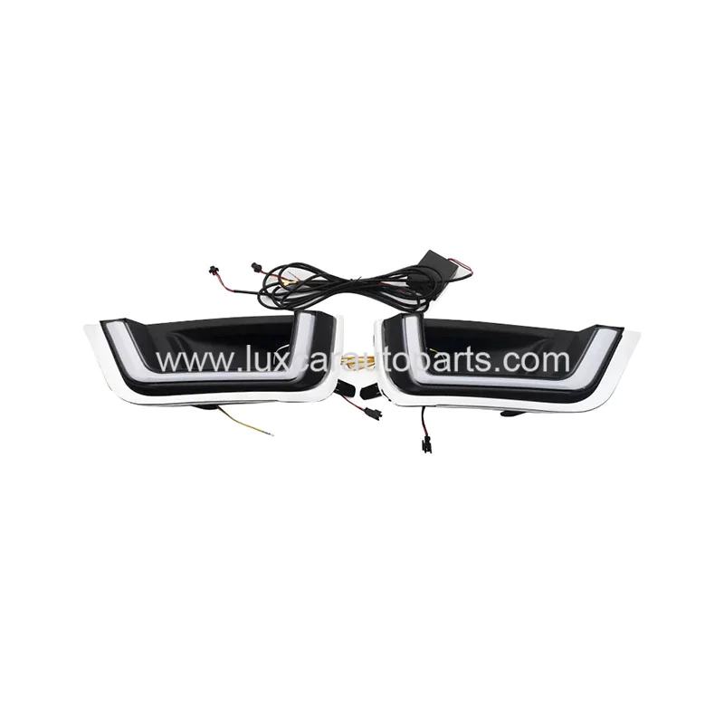 Toyota Land Cruiser 300 (LC300) LED Fog Light Bezel Covers With DRL Turn Signal